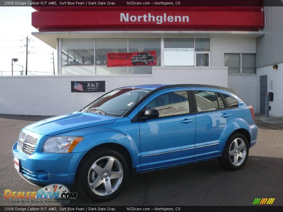 2008 Dodge Caliber R/T AWD Surf Blue Pearl / Dark Slate Gray Photo #1