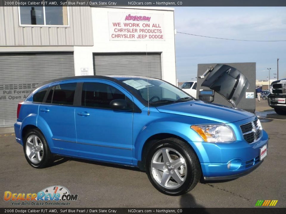 2008 Dodge Caliber R/T AWD Surf Blue Pearl / Dark Slate Gray Photo #3