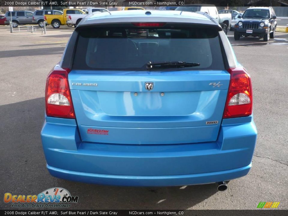 2008 Dodge Caliber R/T AWD Surf Blue Pearl / Dark Slate Gray Photo #4