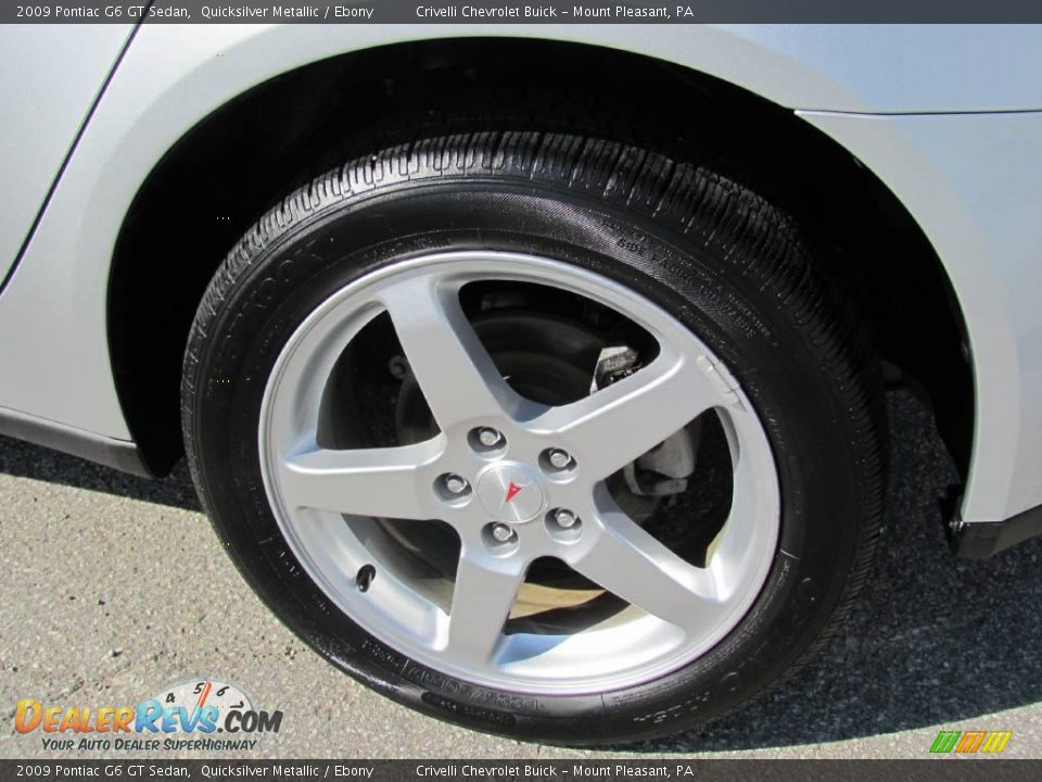 2009 Pontiac G6 GT Sedan Quicksilver Metallic / Ebony Photo #4
