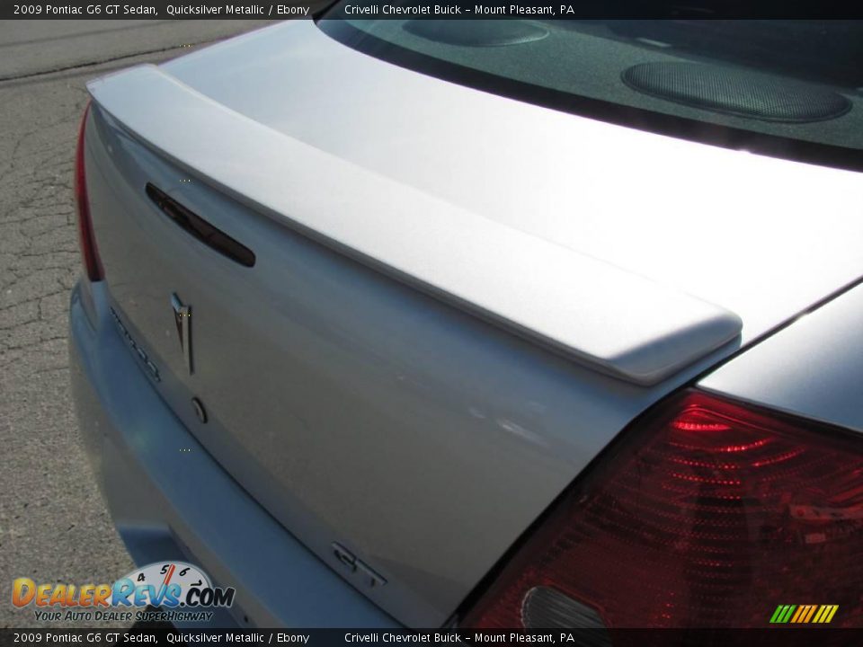 2009 Pontiac G6 GT Sedan Quicksilver Metallic / Ebony Photo #7