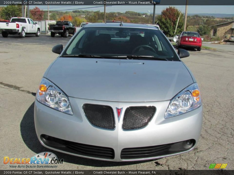 2009 Pontiac G6 GT Sedan Quicksilver Metallic / Ebony Photo #10