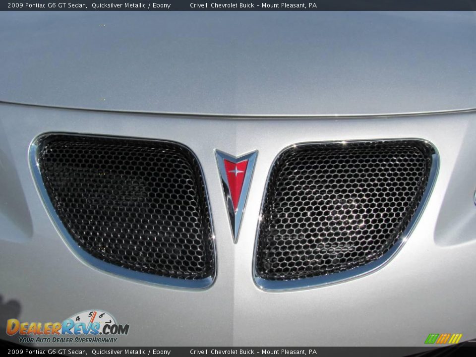 2009 Pontiac G6 GT Sedan Quicksilver Metallic / Ebony Photo #11