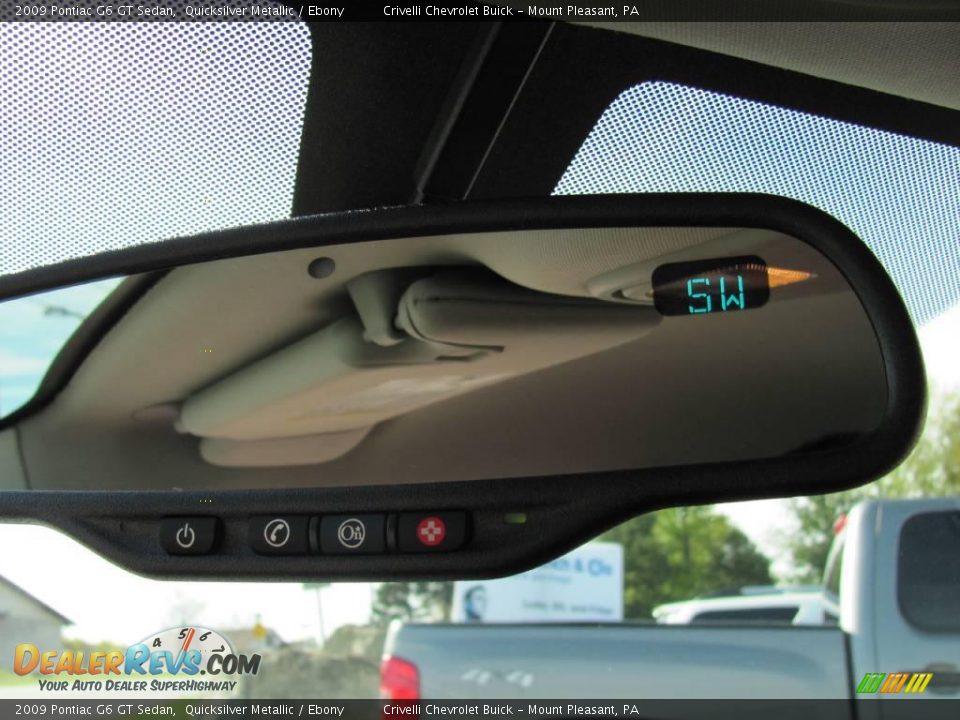 2009 Pontiac G6 GT Sedan Quicksilver Metallic / Ebony Photo #20