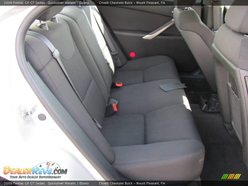 2009 Pontiac G6 GT Sedan Quicksilver Metallic / Ebony Photo #22
