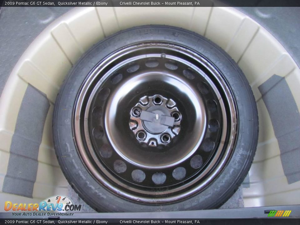 2009 Pontiac G6 GT Sedan Quicksilver Metallic / Ebony Photo #25