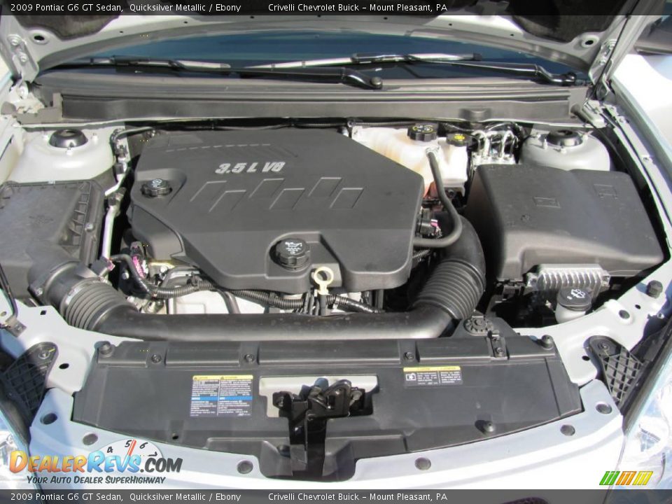 2009 Pontiac G6 GT Sedan Quicksilver Metallic / Ebony Photo #26