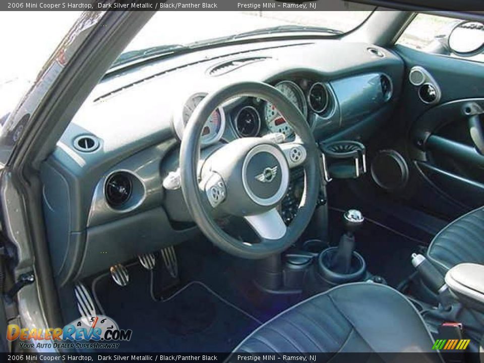 2006 Mini Cooper S Hardtop Dark Silver Metallic / Black/Panther Black Photo #4