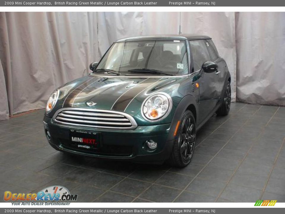2009 Mini Cooper Hardtop British Racing Green Metallic / Lounge Carbon Black Leather Photo #1