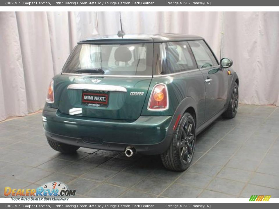 2009 Mini Cooper Hardtop British Racing Green Metallic / Lounge Carbon Black Leather Photo #2