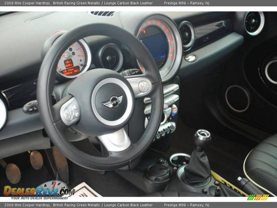 2009 Mini Cooper Hardtop British Racing Green Metallic / Lounge Carbon Black Leather Photo #3