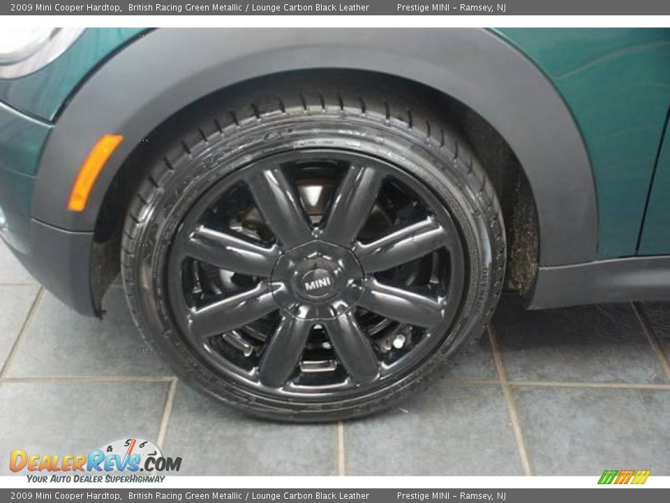 2009 Mini Cooper Hardtop British Racing Green Metallic / Lounge Carbon Black Leather Photo #7