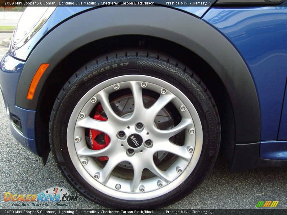 2009 Mini Cooper S Clubman Lightning Blue Metallic / Checkered Carbon Black/Black Photo #5