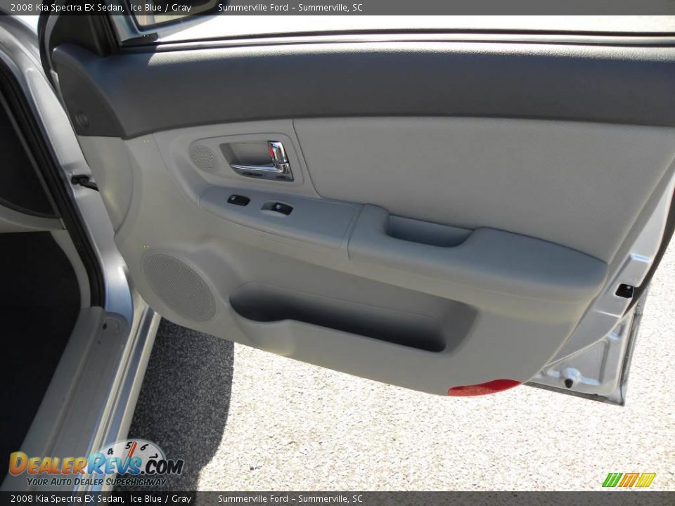 2008 Kia Spectra EX Sedan Ice Blue / Gray Photo #9