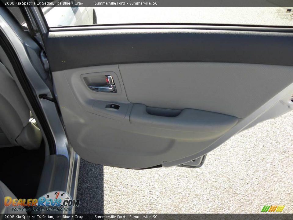 2008 Kia Spectra EX Sedan Ice Blue / Gray Photo #11