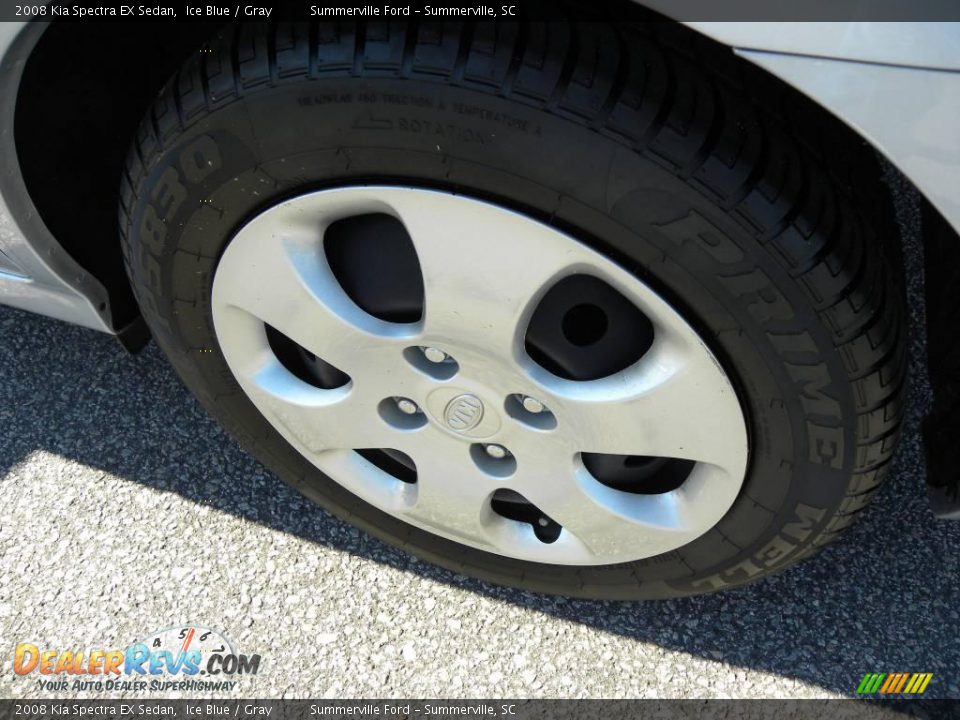 2008 Kia Spectra EX Sedan Ice Blue / Gray Photo #16
