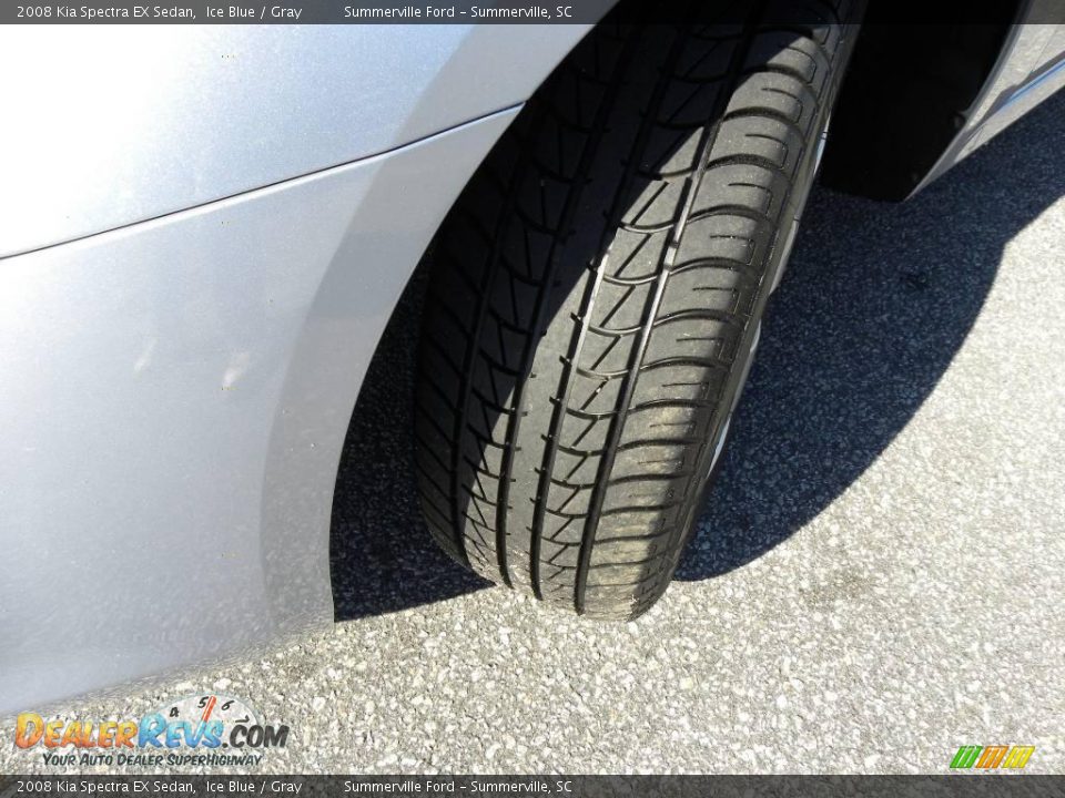 2008 Kia Spectra EX Sedan Ice Blue / Gray Photo #17