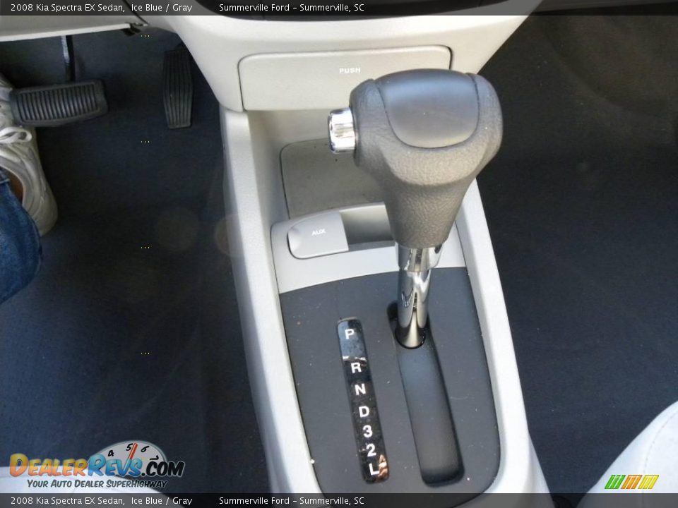 2008 Kia Spectra EX Sedan Ice Blue / Gray Photo #19