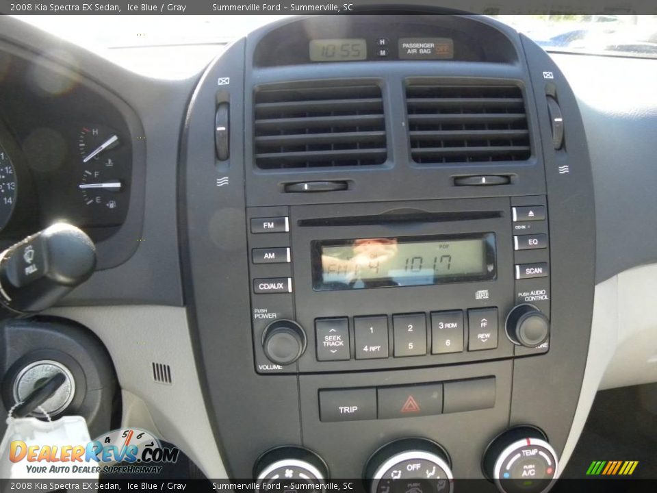 2008 Kia Spectra EX Sedan Ice Blue / Gray Photo #20