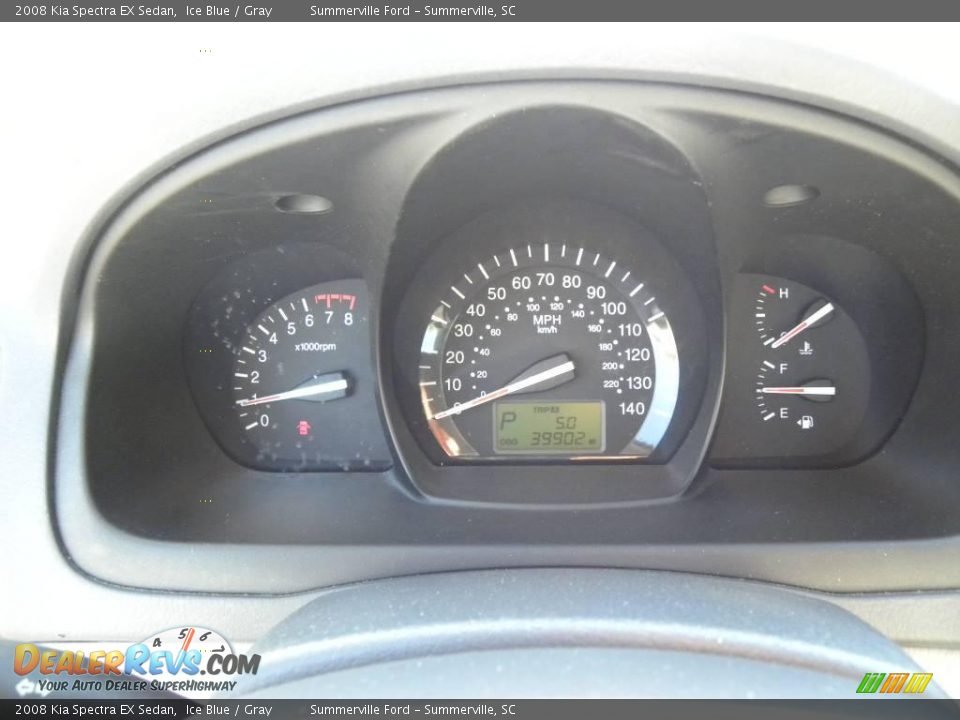 2008 Kia Spectra EX Sedan Ice Blue / Gray Photo #21