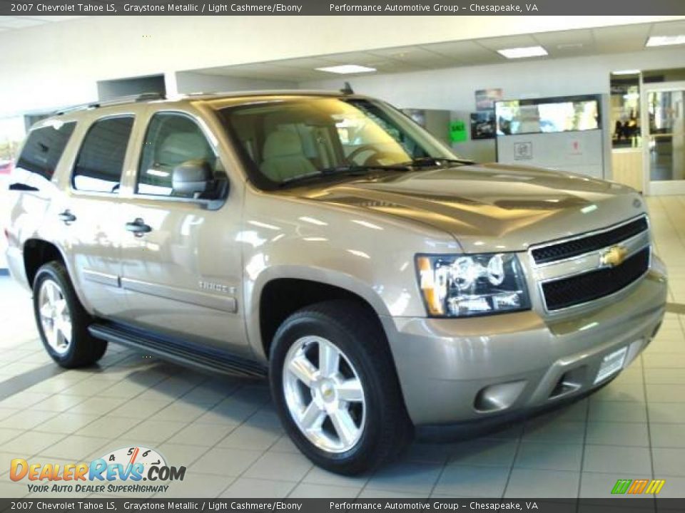 2007 Chevrolet Tahoe LS Graystone Metallic / Light Cashmere/Ebony Photo #8