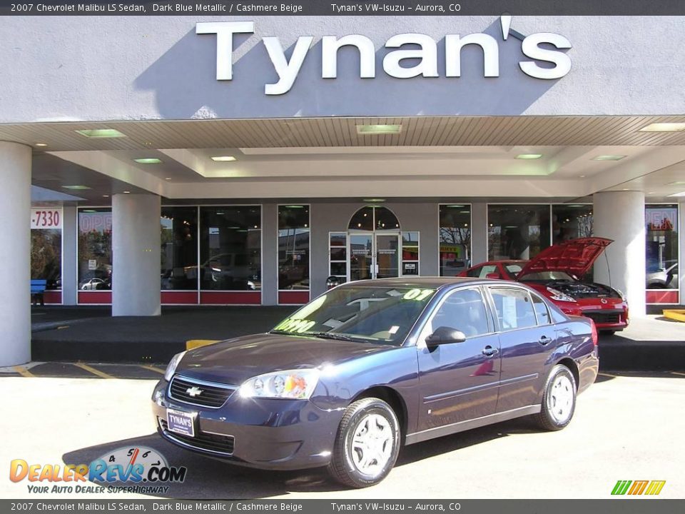 2007 Chevrolet Malibu LS Sedan Dark Blue Metallic / Cashmere Beige Photo #1