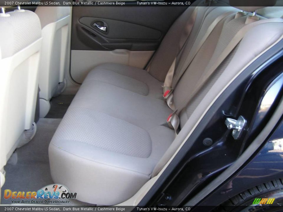 2007 Chevrolet Malibu LS Sedan Dark Blue Metallic / Cashmere Beige Photo #8