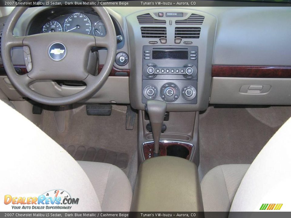 2007 Chevrolet Malibu LS Sedan Dark Blue Metallic / Cashmere Beige Photo #9