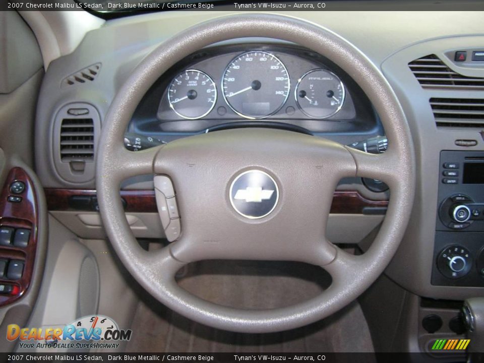 2007 Chevrolet Malibu LS Sedan Dark Blue Metallic / Cashmere Beige Photo #10