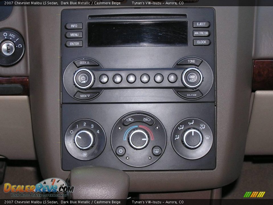 2007 Chevrolet Malibu LS Sedan Dark Blue Metallic / Cashmere Beige Photo #11