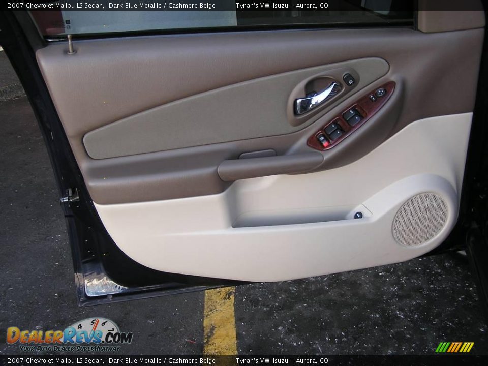 2007 Chevrolet Malibu LS Sedan Dark Blue Metallic / Cashmere Beige Photo #13