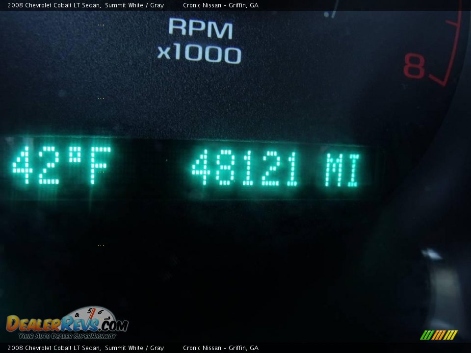 2008 Chevrolet Cobalt LT Sedan Summit White / Gray Photo #19