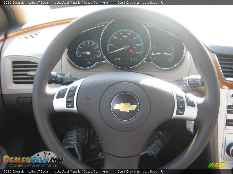 2010 Chevrolet Malibu LT Sedan Mocha Steel Metallic / Cocoa/Cashmere Photo #12