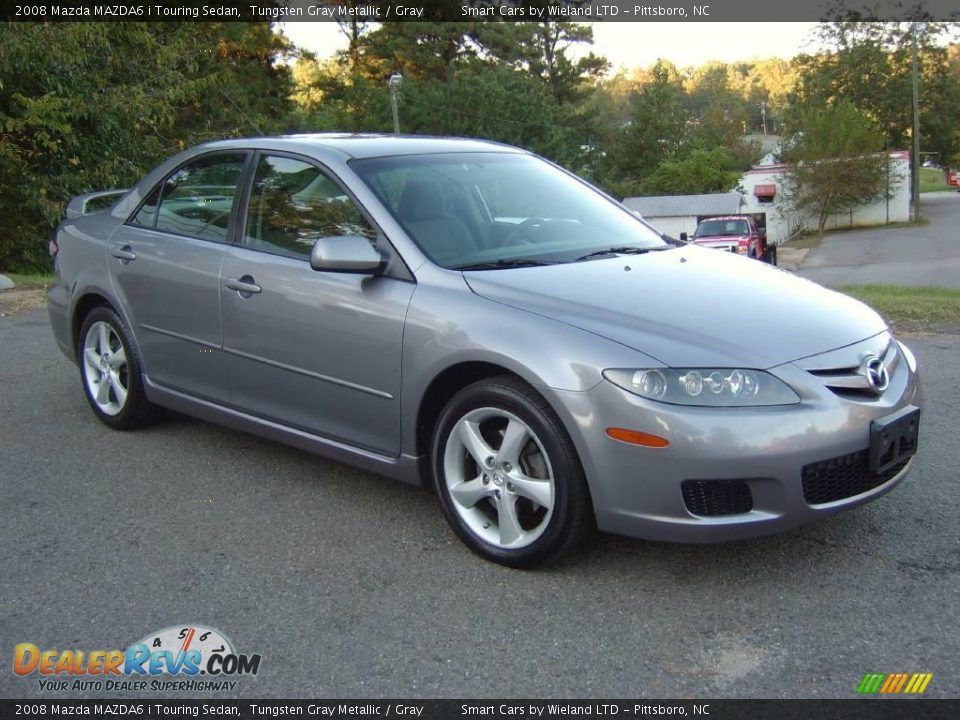 2008 Mazda MAZDA6 i Touring Sedan Tungsten Gray Metallic / Gray Photo #3