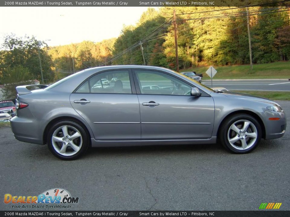 2008 Mazda MAZDA6 i Touring Sedan Tungsten Gray Metallic / Gray Photo #4