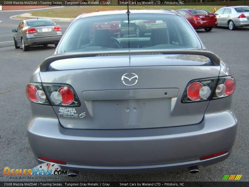 2008 Mazda MAZDA6 i Touring Sedan Tungsten Gray Metallic / Gray Photo #6