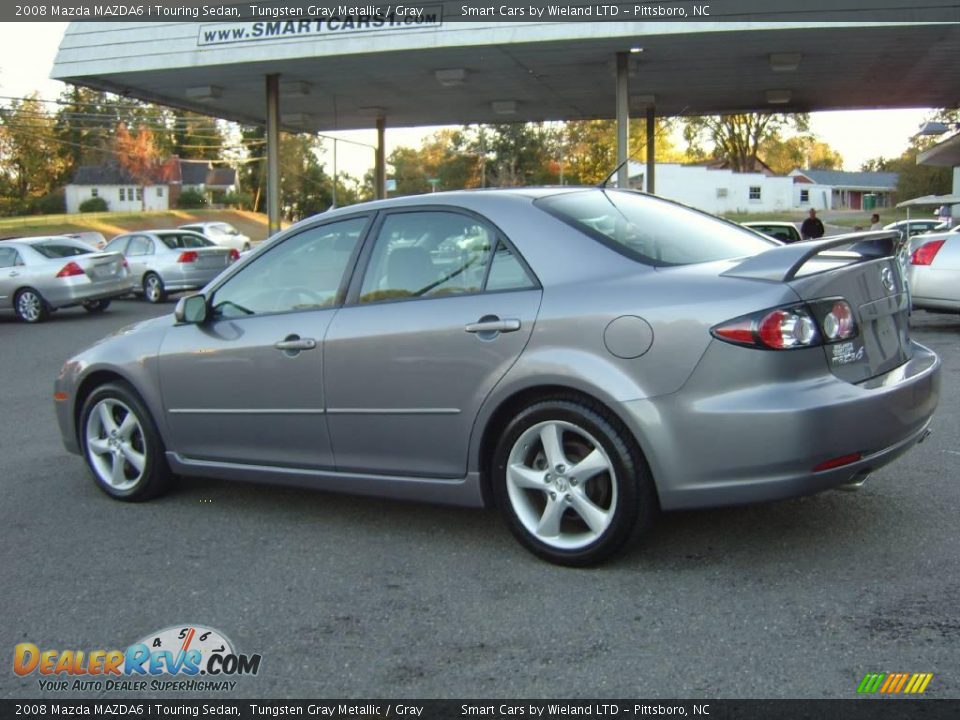 2008 Mazda MAZDA6 i Touring Sedan Tungsten Gray Metallic / Gray Photo #7