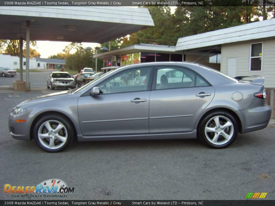 2008 Mazda MAZDA6 i Touring Sedan Tungsten Gray Metallic / Gray Photo #8