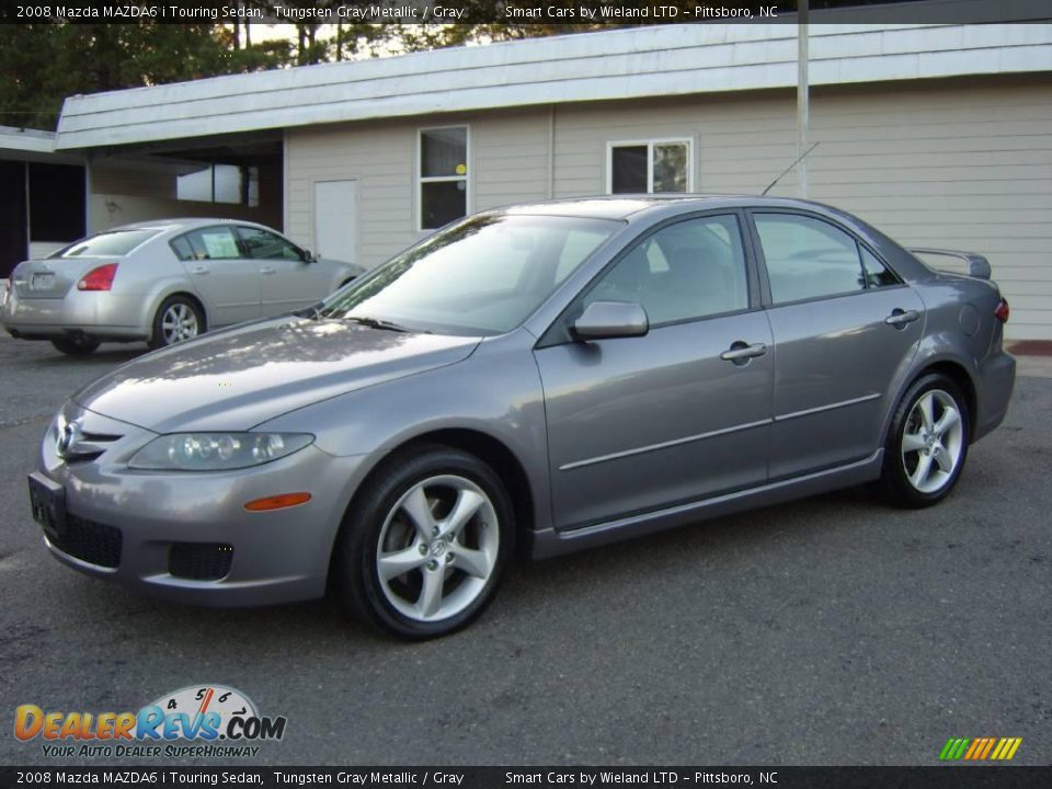 2008 Mazda MAZDA6 i Touring Sedan Tungsten Gray Metallic / Gray Photo #9