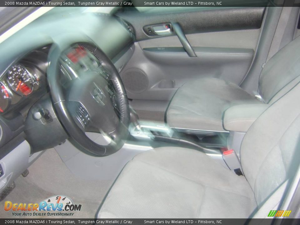 2008 Mazda MAZDA6 i Touring Sedan Tungsten Gray Metallic / Gray Photo #13