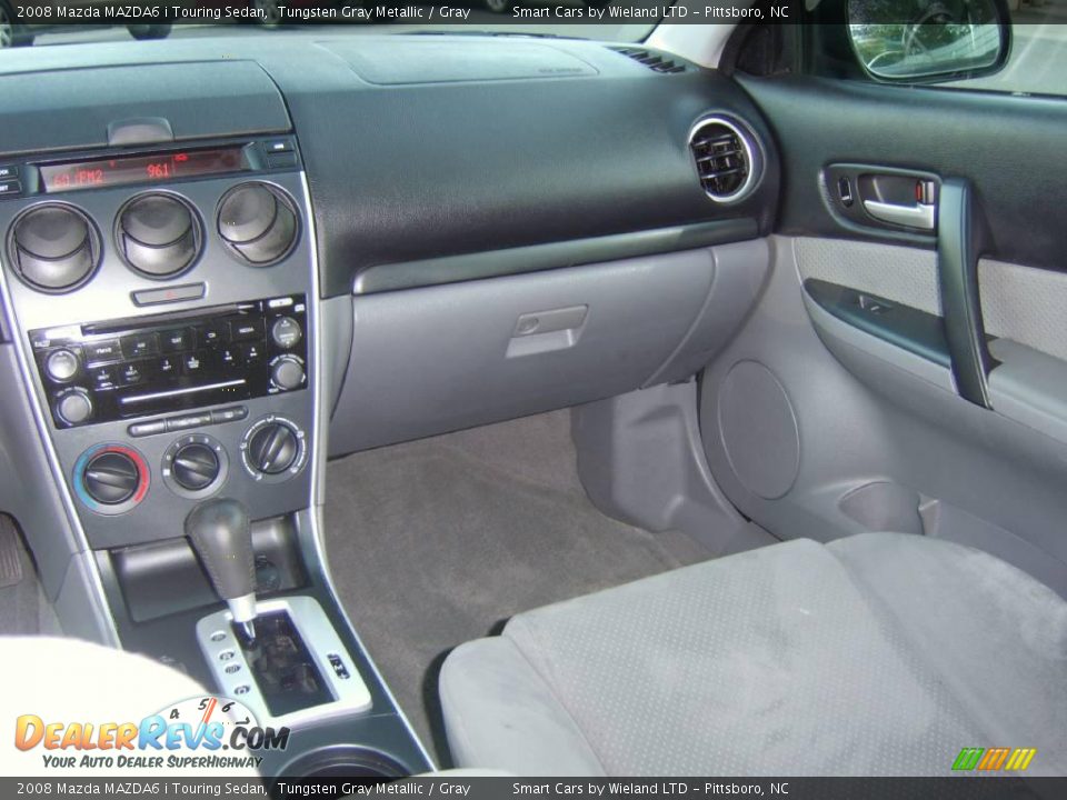 2008 Mazda MAZDA6 i Touring Sedan Tungsten Gray Metallic / Gray Photo #16
