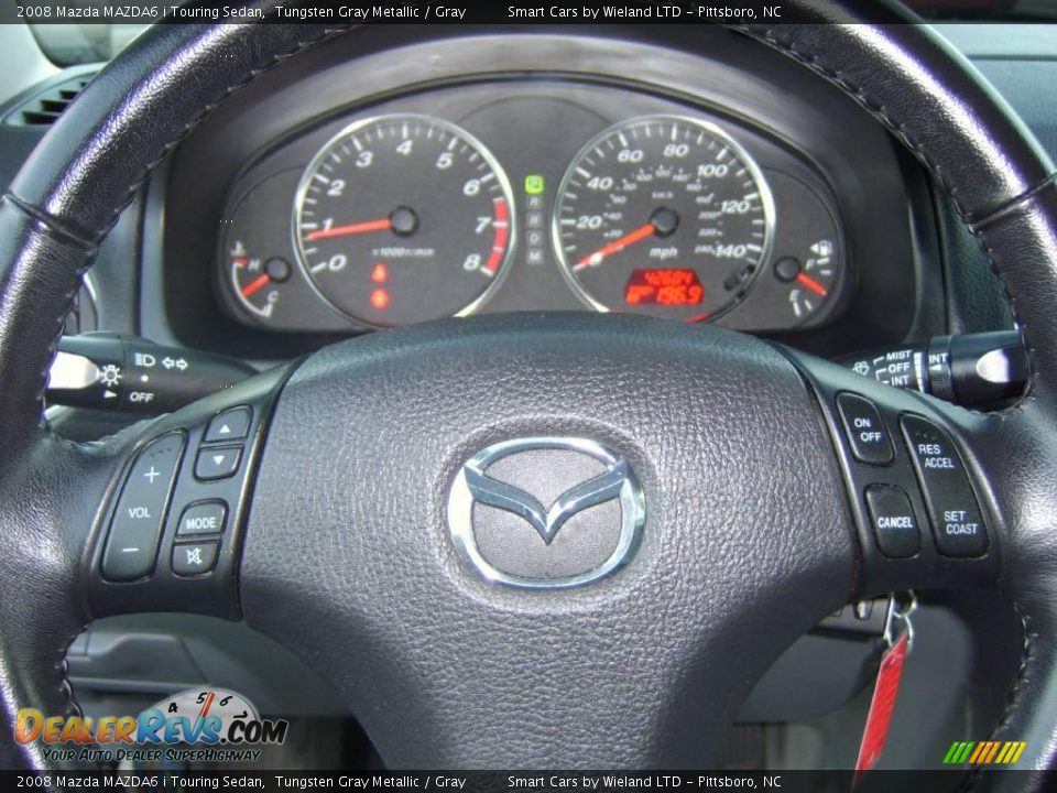 2008 Mazda MAZDA6 i Touring Sedan Tungsten Gray Metallic / Gray Photo #20
