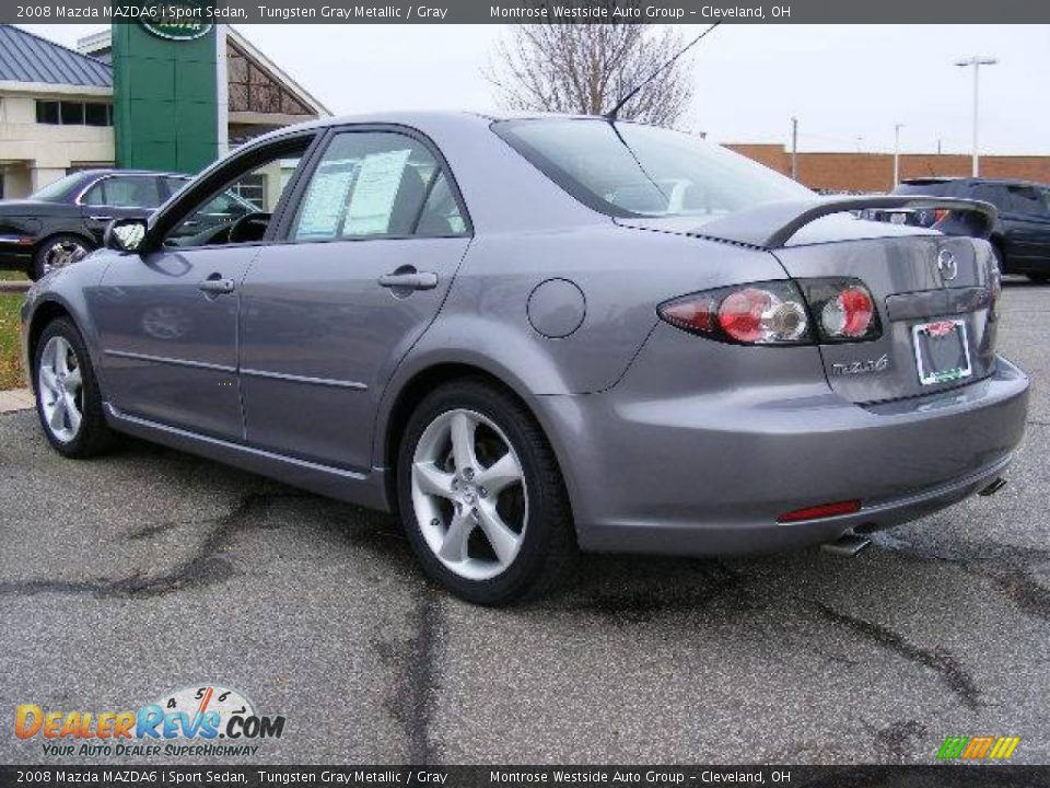 2008 Mazda MAZDA6 i Sport Sedan Tungsten Gray Metallic / Gray Photo #3