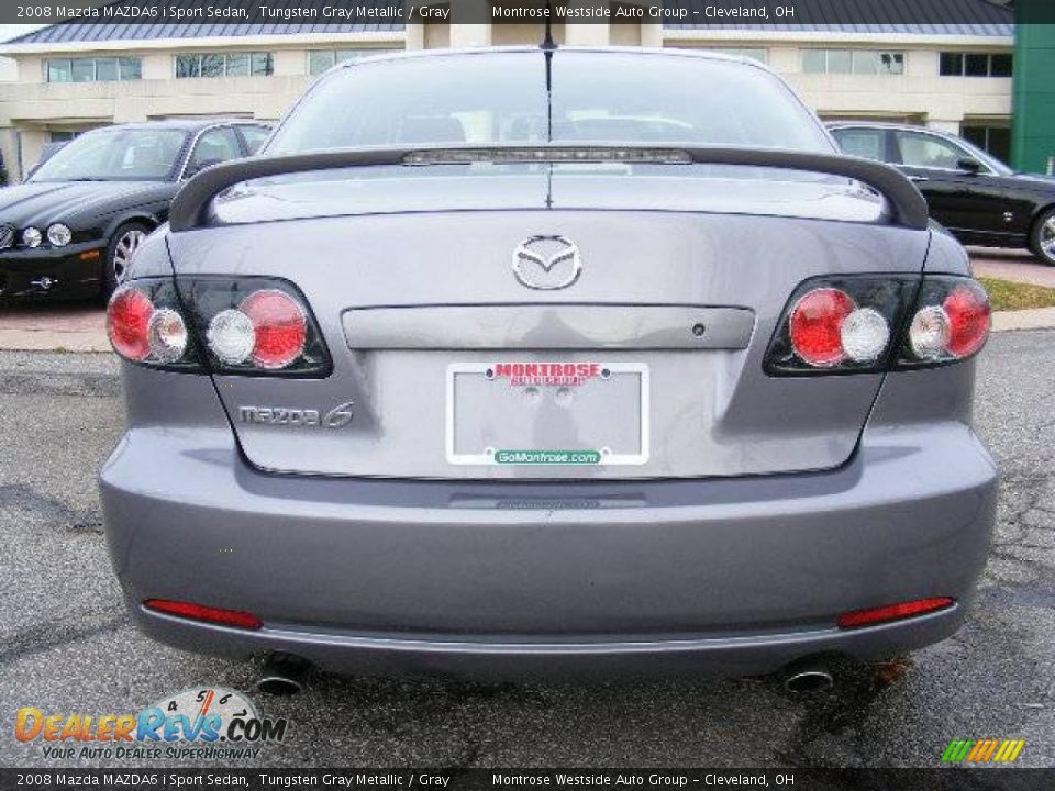 2008 Mazda MAZDA6 i Sport Sedan Tungsten Gray Metallic / Gray Photo #4