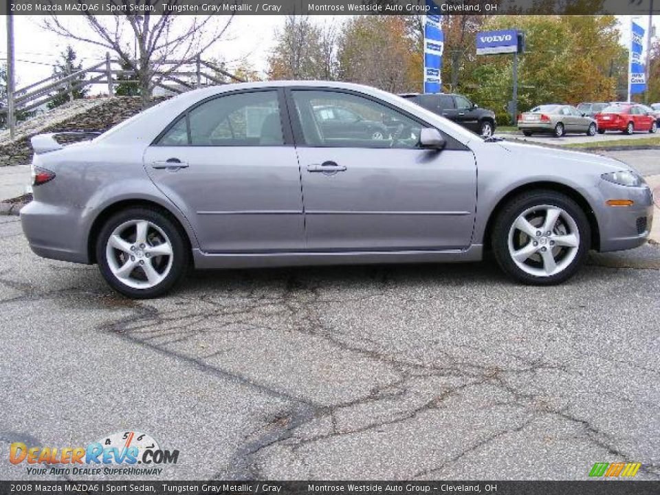 2008 Mazda MAZDA6 i Sport Sedan Tungsten Gray Metallic / Gray Photo #6