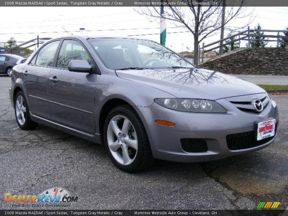 2008 Mazda MAZDA6 i Sport Sedan Tungsten Gray Metallic / Gray Photo #7