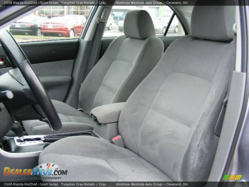 2008 Mazda MAZDA6 i Sport Sedan Tungsten Gray Metallic / Gray Photo #9