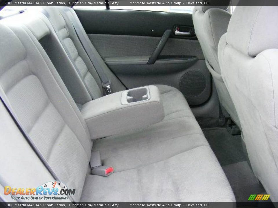 2008 Mazda MAZDA6 i Sport Sedan Tungsten Gray Metallic / Gray Photo #12