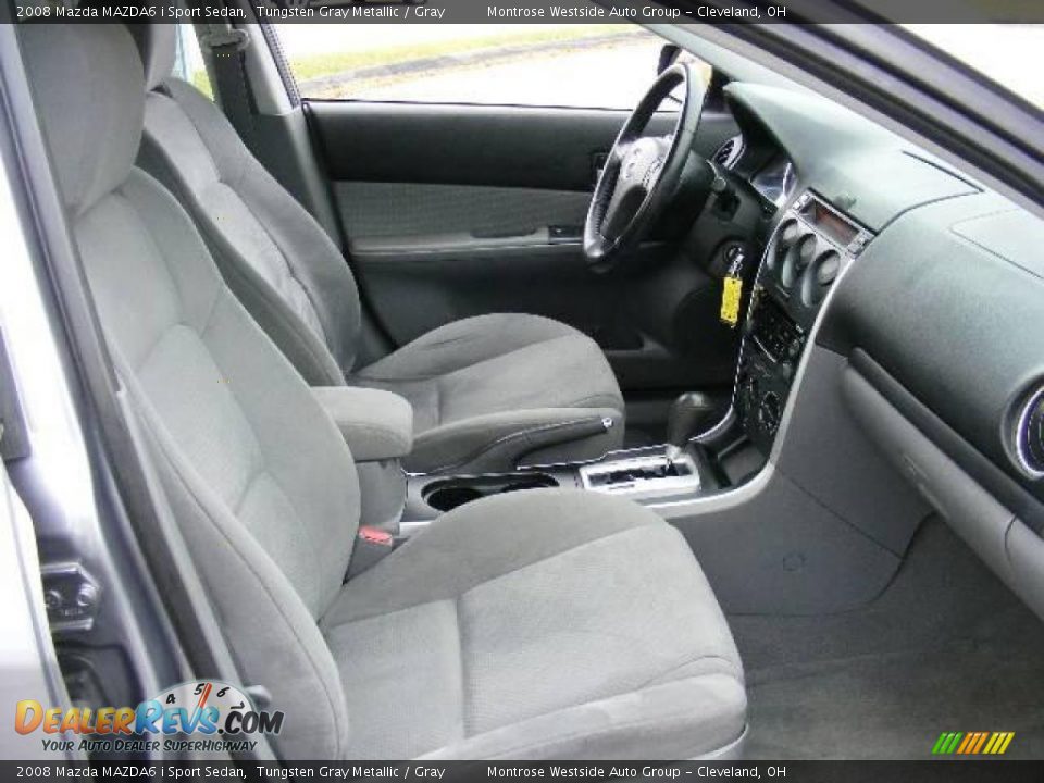 2008 Mazda MAZDA6 i Sport Sedan Tungsten Gray Metallic / Gray Photo #13