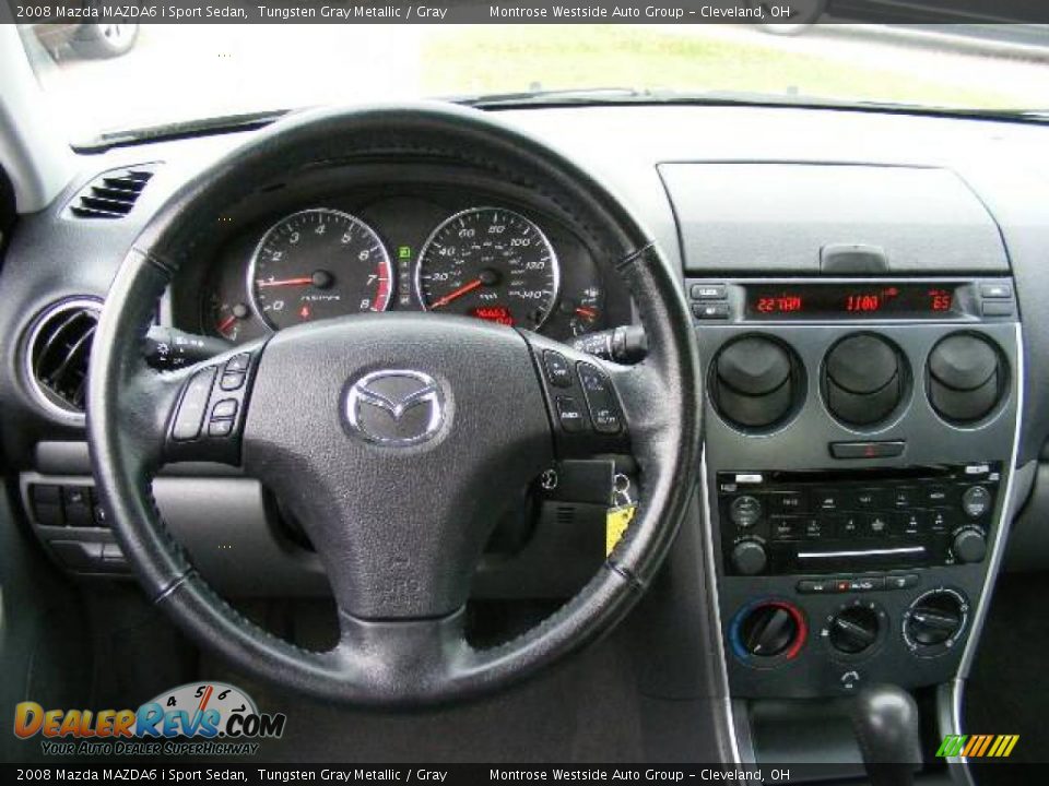 2008 Mazda MAZDA6 i Sport Sedan Tungsten Gray Metallic / Gray Photo #15
